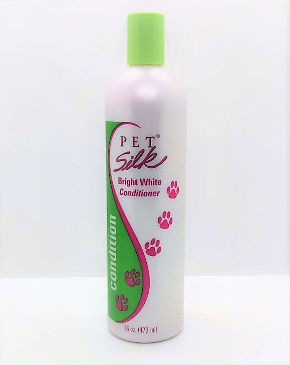 Pet Silk Bright White Conditioner 473ml weiß silber Farbspülung Hundepflege Katze