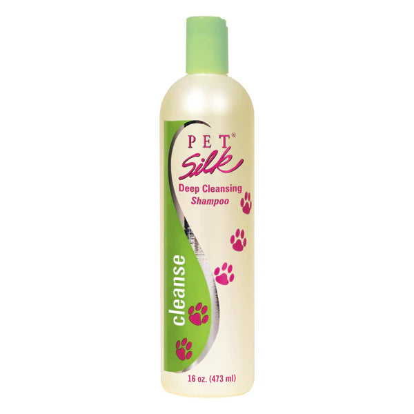 Pet Silk Deep Cleansing Shampoo entfernt gründlich überschüssiges Fett und Schmutz Hunde Katzen, 473ml
