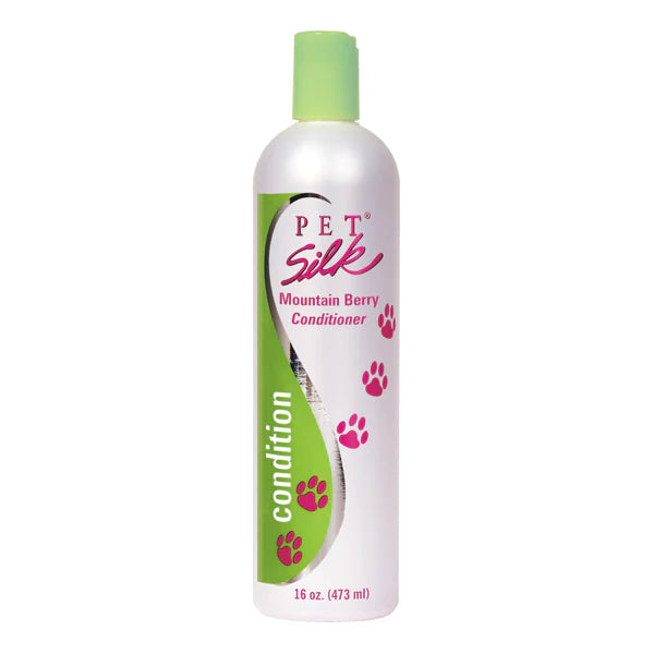 Pet Silk Mountain Berry Conditioner 473 ml, Feuchtigkeit Glanz und Duft süßer Beeren Hunde Katzen