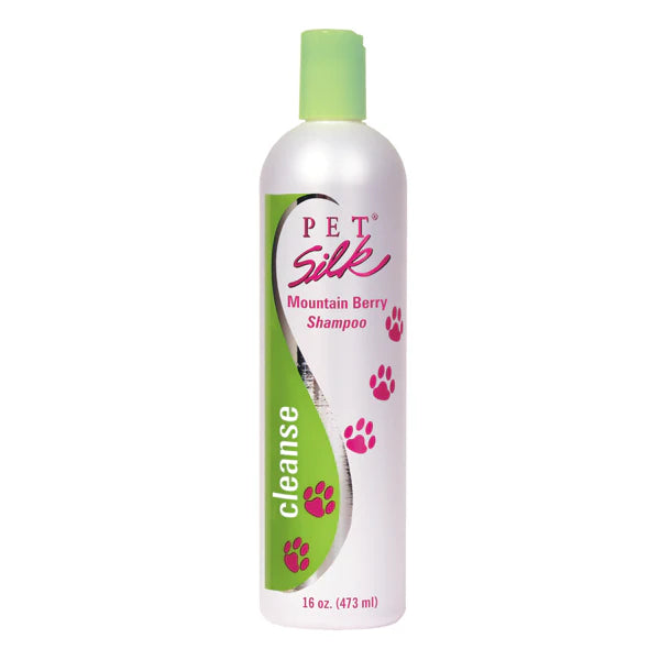 Pet Silk Mountain Berry Shampoo 473 ml, spendet Feuchtigkeit mit dem Duft frischer Beeren Hunde Katzen