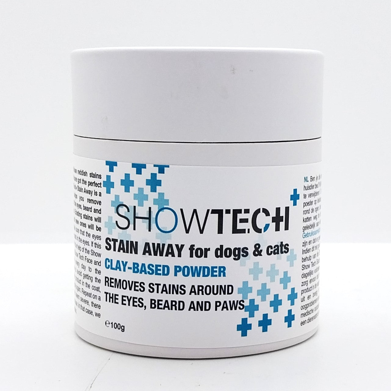 Show Tech+ Stain Away, Entferner für Tränenflecken um Augen, Bart und Pfoten bei Hunden und Katzen, 100g