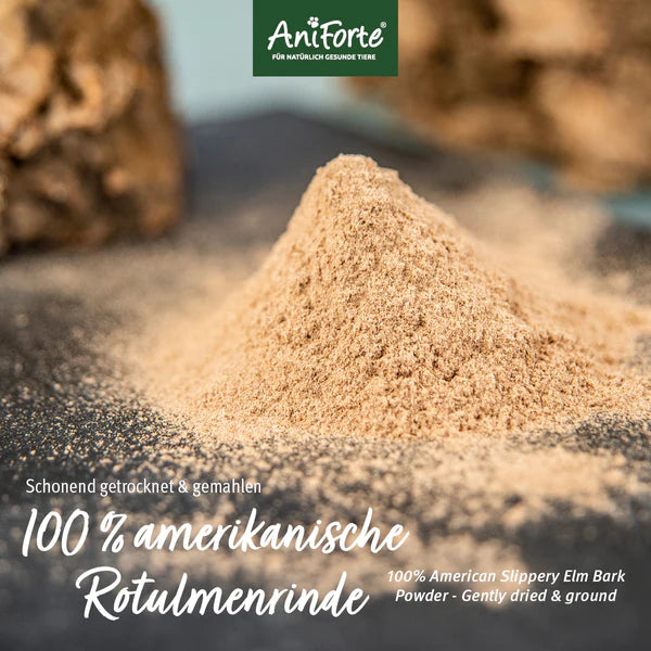 AniForte® Ulmenrinde Pulver zur Unterstützung bei Erbrechen und Durchfall für Hund & Katze