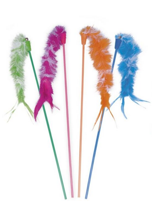 Nobby Katzenwedel mit Federn & Glöckchen – Spielspaß für neugierige Katzen