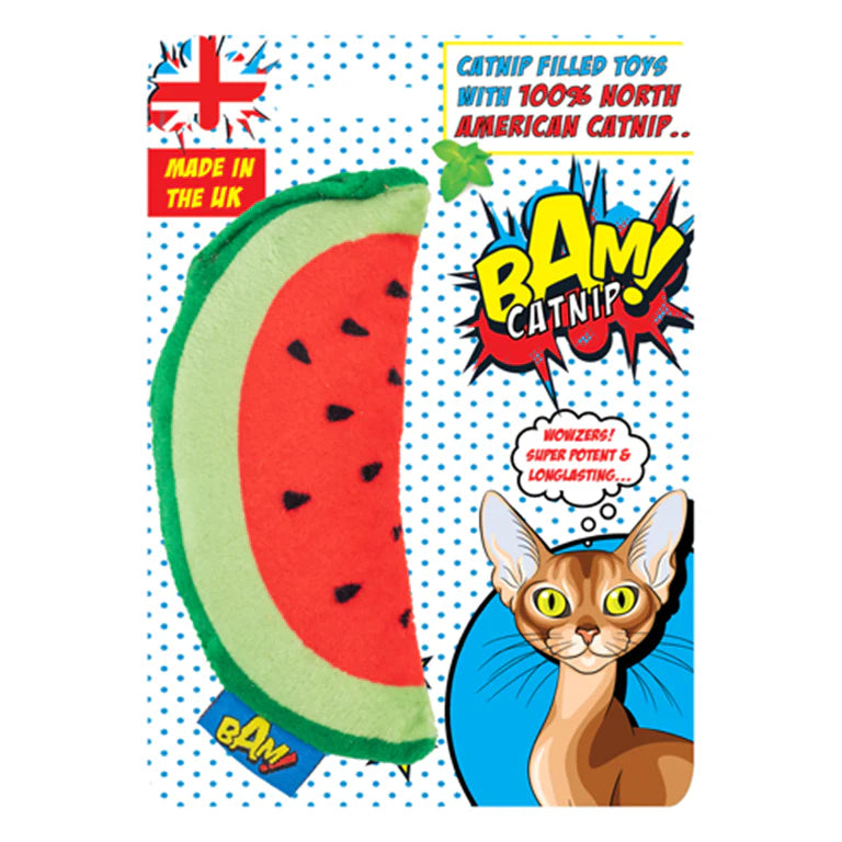 BAM! Catnip Watermelon – Katzenspielzeug mit Katzenminze