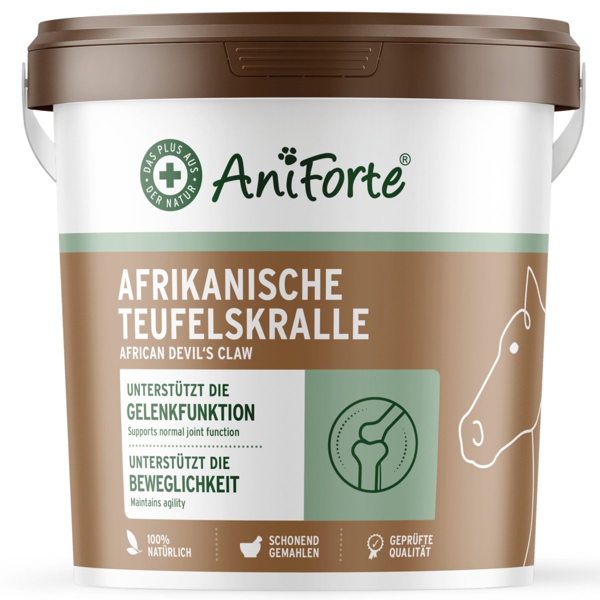 Aniforte Afrikanisches Teufelskralle-Pulver Gelenk & Sehnenpflege Pferd
