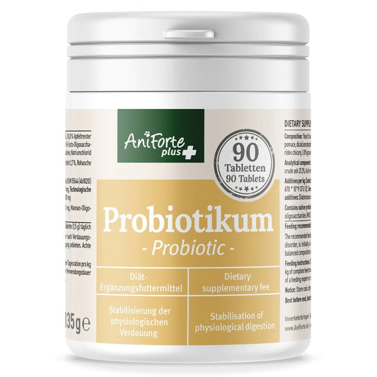AniForte® plus Probiotikum Tabs, Probiotika und Präbiotika für den Hund, Verbesserung der Kotqualität, 90 Tabs
