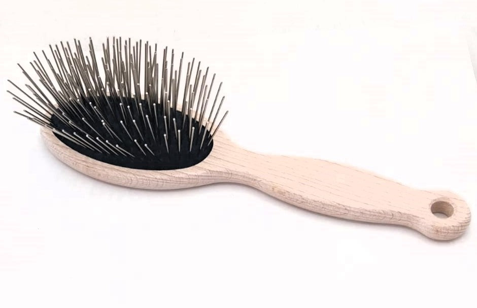#1 All Systems Pin Brush Holz 35 mm Metallpins für dichtes & raues Fell