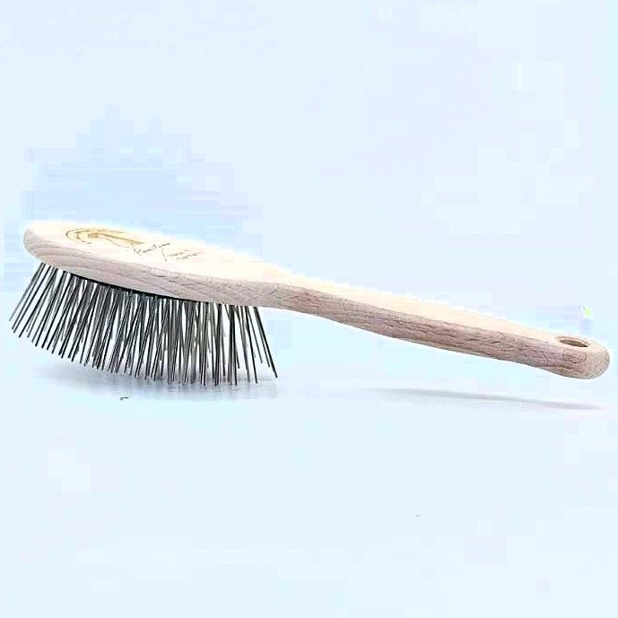 #1 All Systems Pin Brush Holz 35 mm Metallpins für dichtes & raues Fell