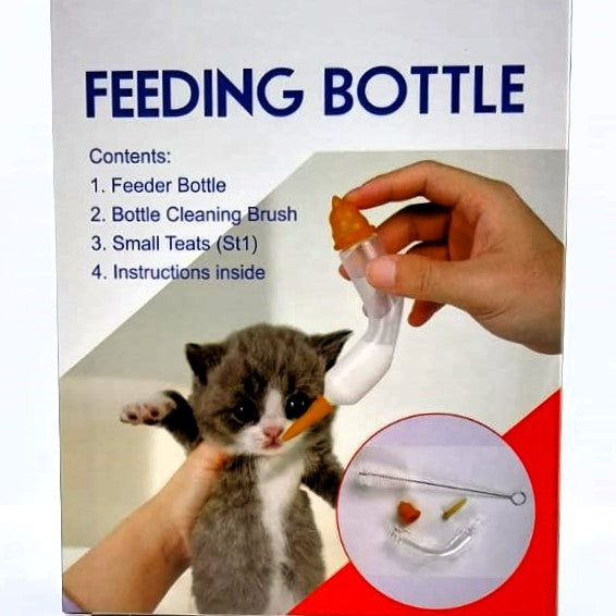 Aufzuchtflasche aus Glas für Kitten, Welpen & Tierbabys – 10 ml Set