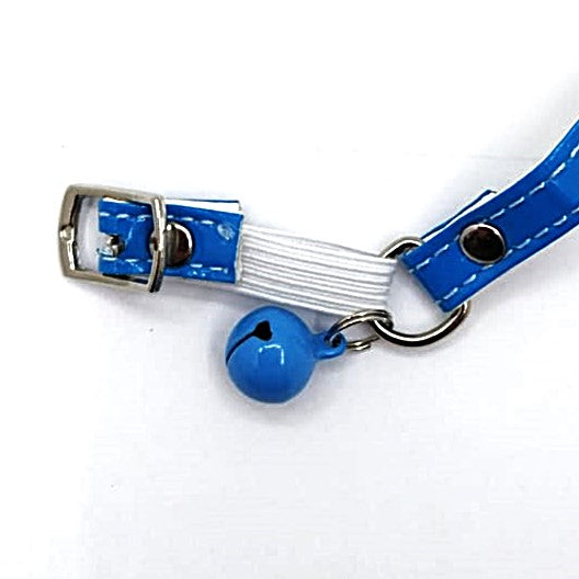Katzenhalsband - Cat Collar mit Straßsteinchen rosa oder blau