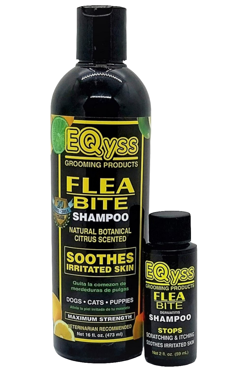 Eqyss Flea Bite Shampoo – Natürliches Floh- und Zeckenshampoo bei Flohbissallergie, Hautjucken