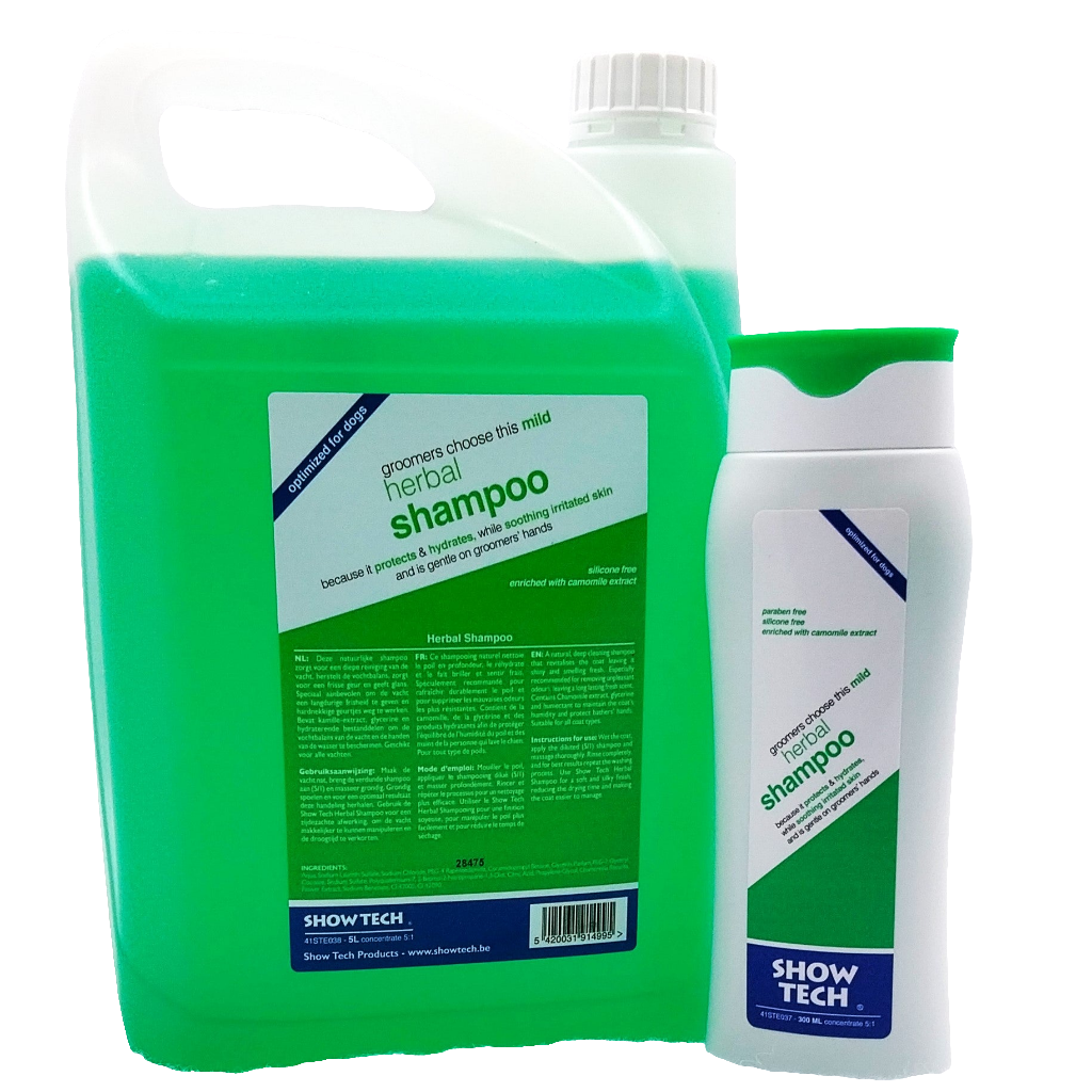 Show Tech Herbal Shampoo, Kräutershampoo für sanfte Reinigung von Hunden und Katzen
