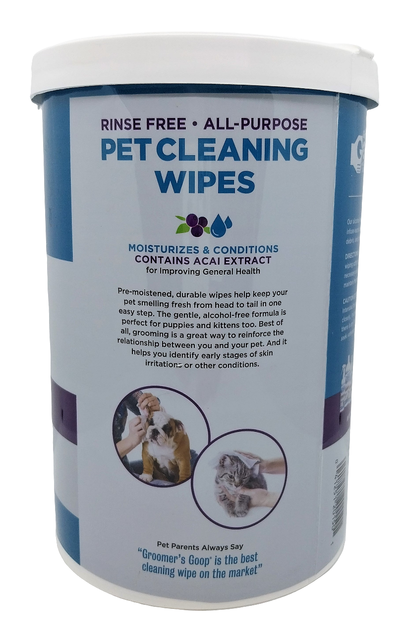 Groomer's Goop Pet Cleaning Wipes, Groomer's Goop Haustier - Reinigungstücher, 150 Stk