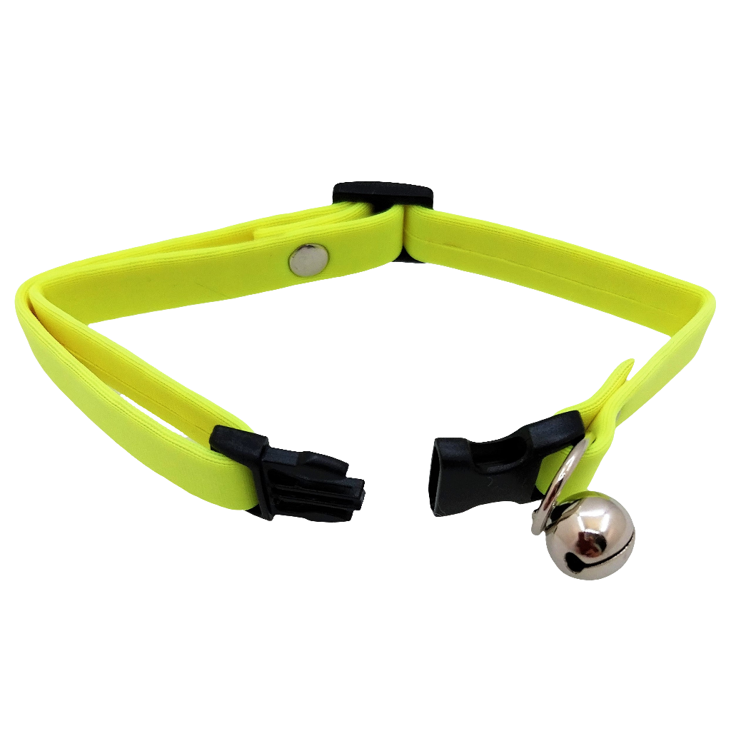 Cat Circus Katzenhalsband - Cat Collar, neonfarbenes Neopren-Katzenhalsband, 22 - 30 cm