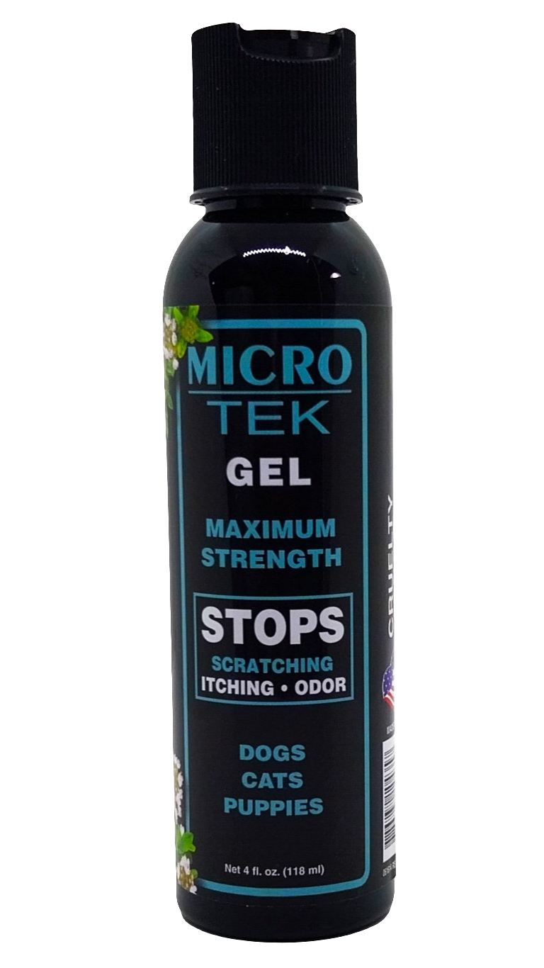 Eqyss, Micro-Tek Medicated Gel – Leave-on-Schutz für Hunde, Katzen und Welpen mit Hautproblemen