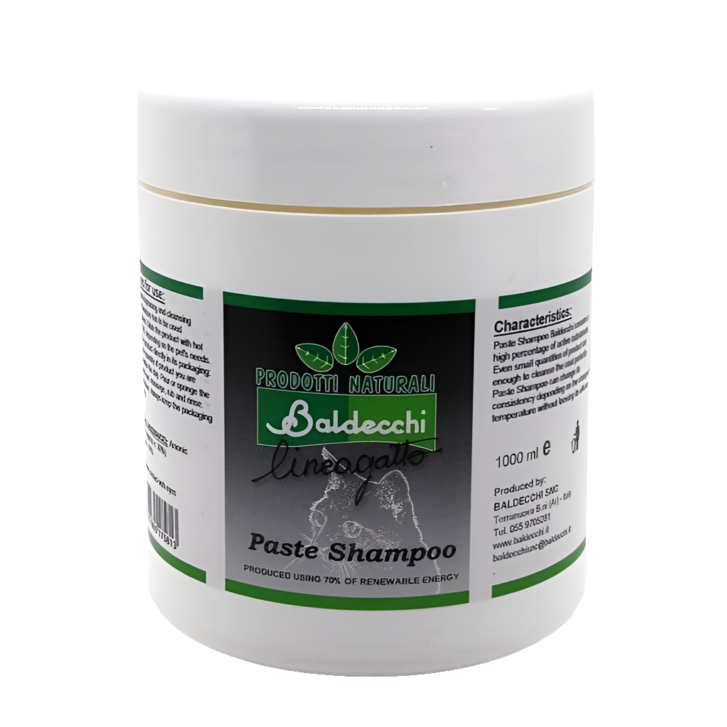 Baldecchi Shampoo in Pasta, Entfetter Konzentrat, Entfettungsshampoo für Katzen