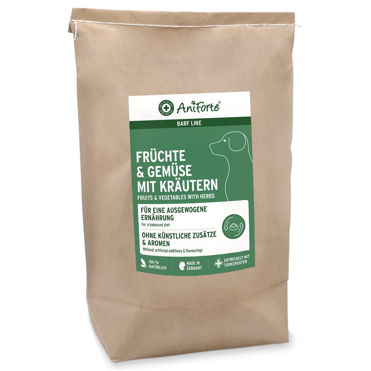 Aniforte BARF-Line Früchte & Gemüse mit Kräutern - Glutenfreie Flocken für Hunde