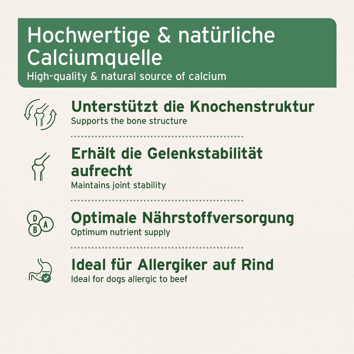 AniForte BARF-Line Gemahlene Knochen vom Pferd – Calcium für starke Knochen & Gelenke