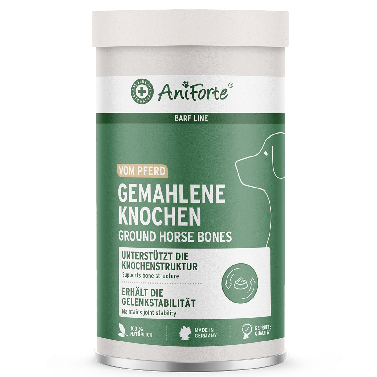 AniForte BARF-Line Gemahlene Knochen vom Pferd – Calcium für starke Knochen & Gelenke