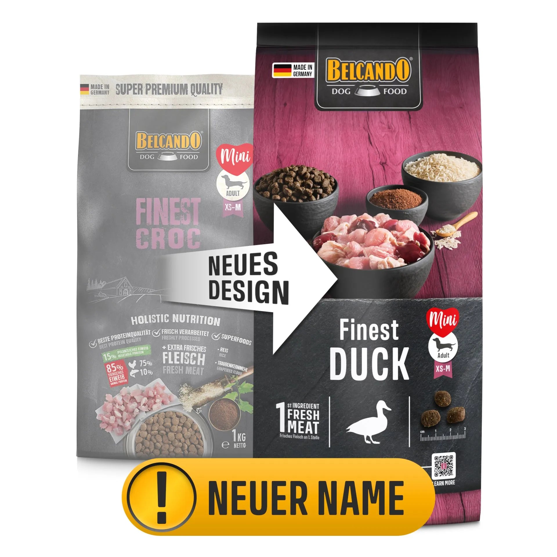 Belcando Trockenfutter Adult Finest Croc / Finest Duck