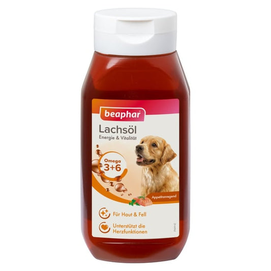 Beaphar Lachsöl für Hunde und Katzen, 430 ml