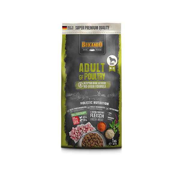 BELCANDO Trockenfutter Adult GF Poultry, Geflügel und Fisch/Krill