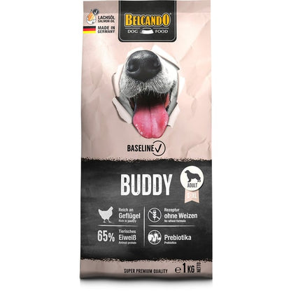 Belcando Baseline "Buddy" für ausgewachsene Hunde mit normaler Aktivität, 65 % tierisches Eiweiß