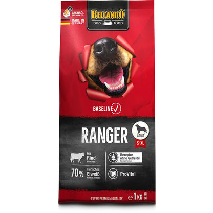 Belcando Baseline "Ranger" GF, für ausgewachsene Hunde mit normaler Aktivität, 70 % tierisches Eiweiß