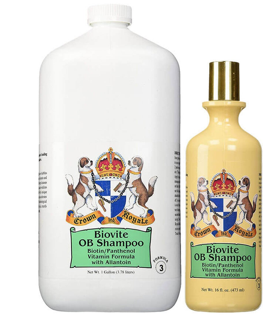 Crown Royale Biovite OB Shampoo #3 für festes dichtes Fell, Pflegeshampoo, Pet-Shampoo