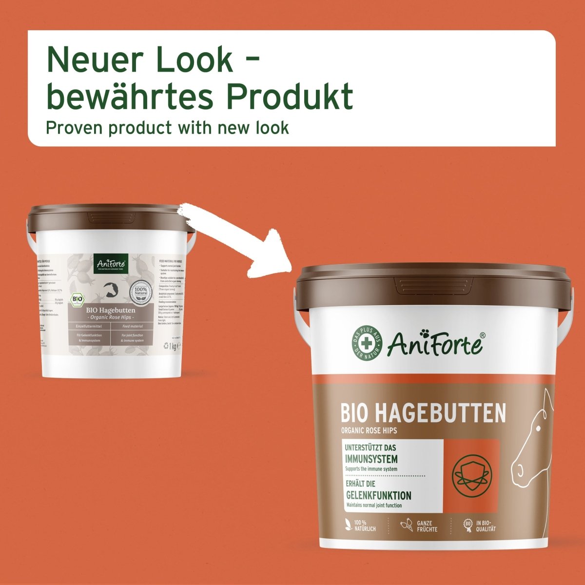 Aniforte Bio Hagebutten Gelenk- & Immunsystemschutz für Pferde & Ponys