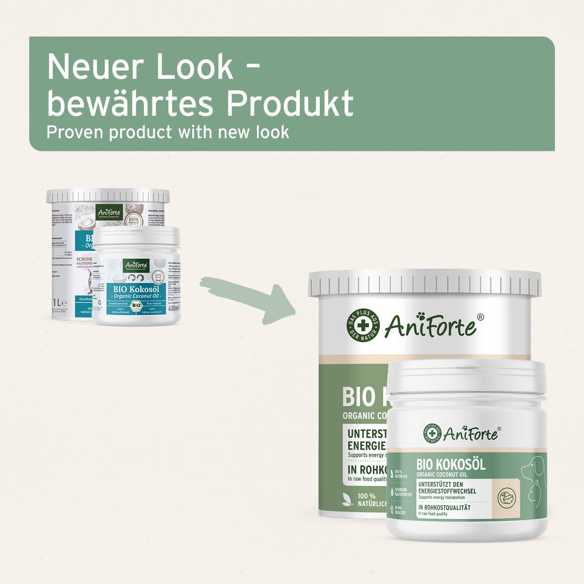 Aniforte Bio Kokosöl für Stoffwechsel & Immunsystem Hund & Katze