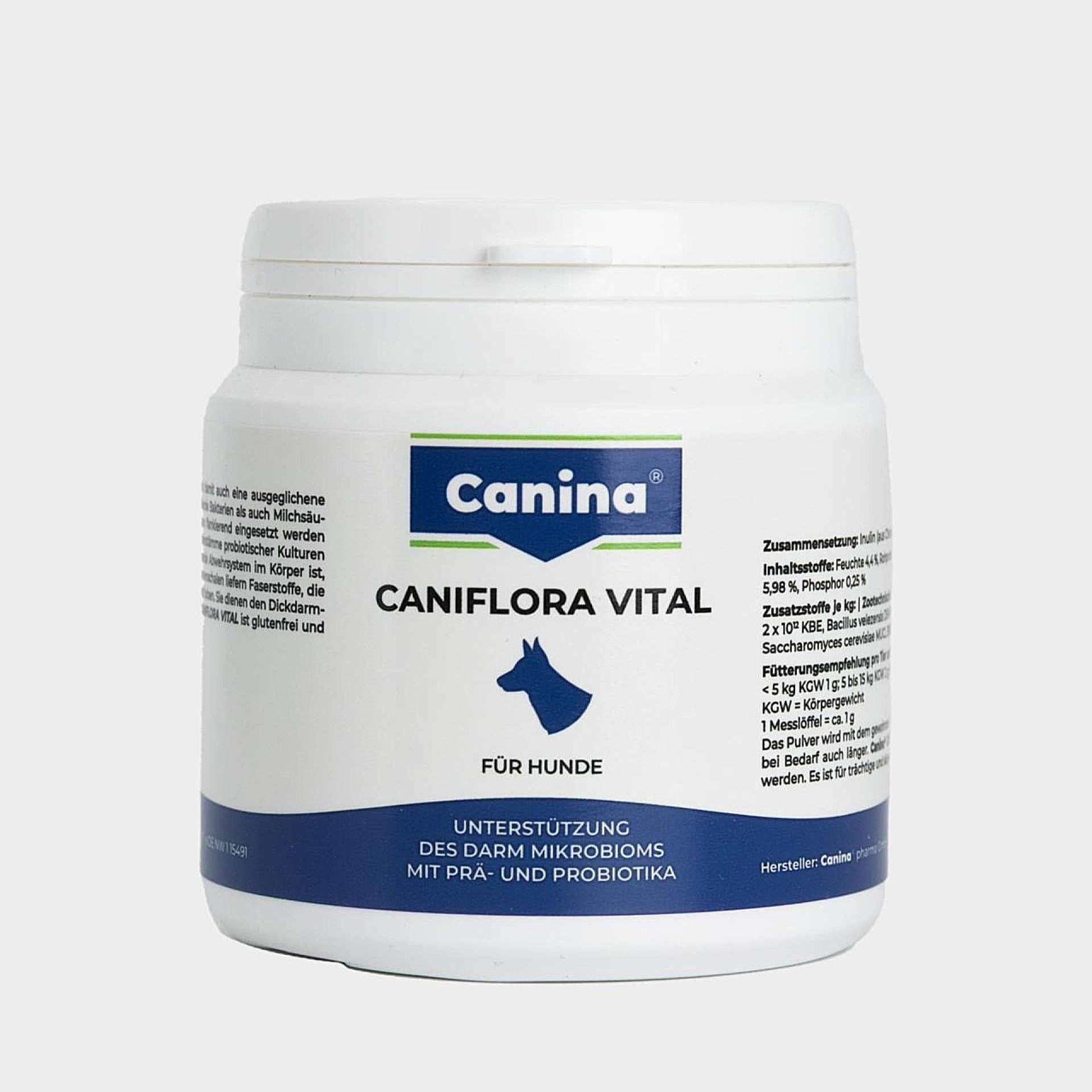 Canina Caniflora Vital für Hunde für eine ausgeglichene Darmflora vom Welpen bis zum Senior Hund