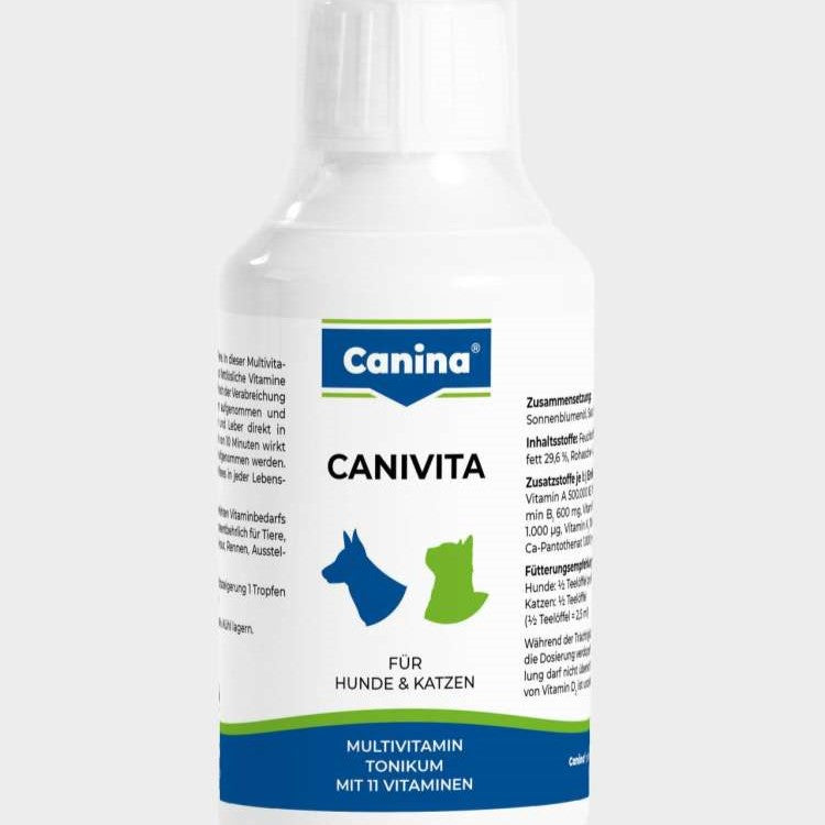 Canina CANIVITA Emulgiertes Multivitamin-Tonikum mit 11 lebenswichtigen Vitaminen für Hund & Katze