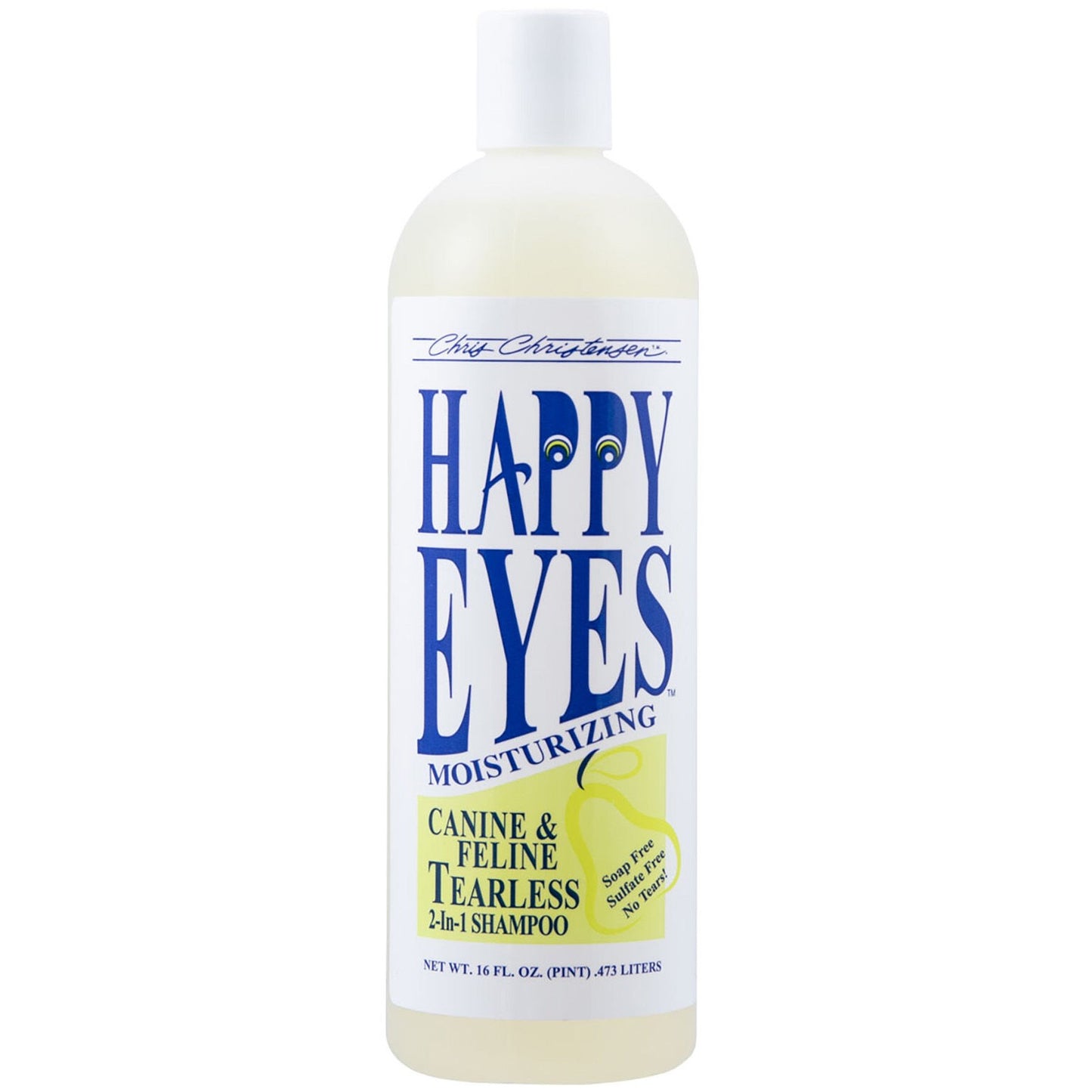 Chris Christensen Happy Eyes, Tearless 2-In-1 Shampoo, mild ohne Tränen für Hund und Katze