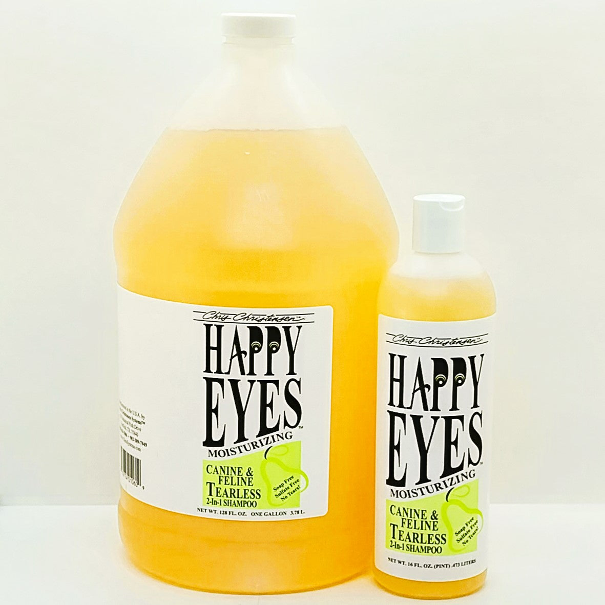 Chris Christensen Happy Eyes, Tearless 2-In-1 Shampoo, mild ohne Tränen für Hund und Katze