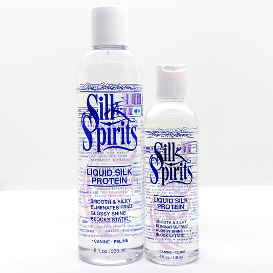 Chris Christensen Silk Spirits Liquid Silk Protein, Seidenserum Feuchtigkeit für Fellglanz, antispliss