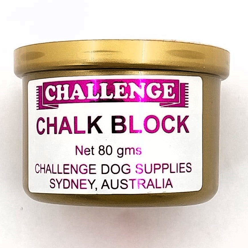 Challenge Chalk Block – Weißer Farbkalk für Hunde, Katzen & Pferde, 80 g