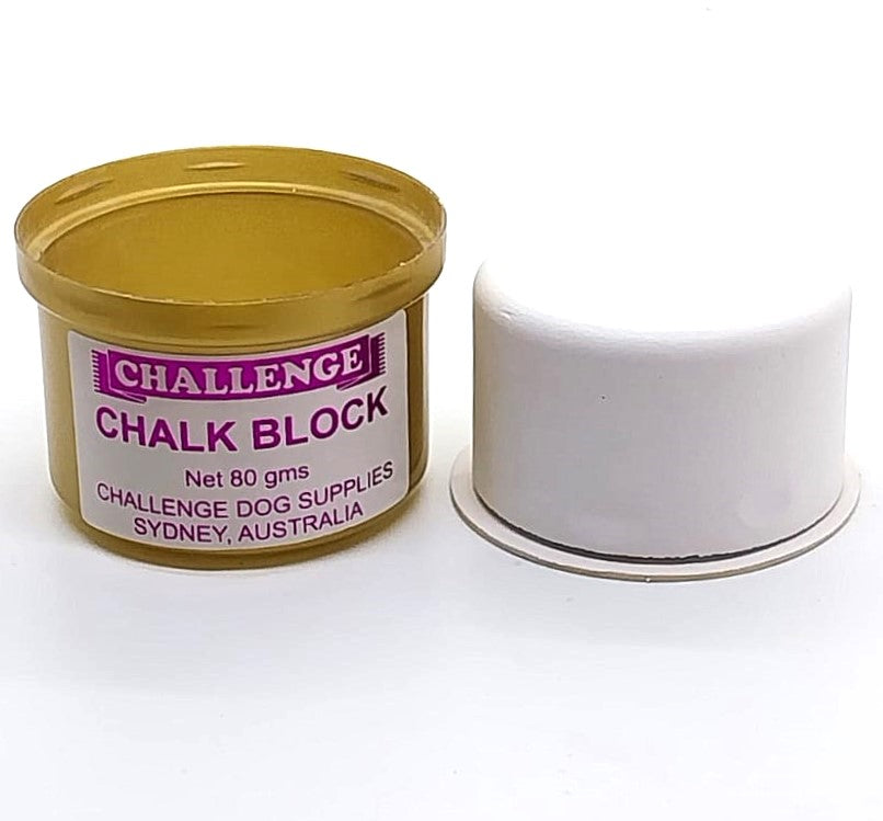 Challenge Chalk Block – Weißer Farbkalk für Hunde, Katzen & Pferde, 80 g