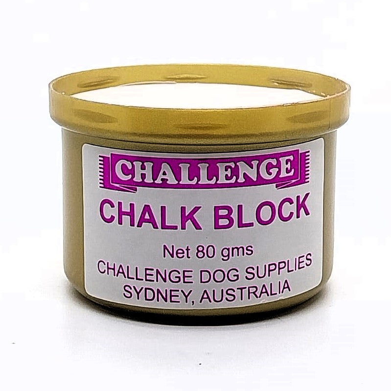Challenge Chalk Block – Weißer Farbkalk für Hunde, Katzen & Pferde, 80 g