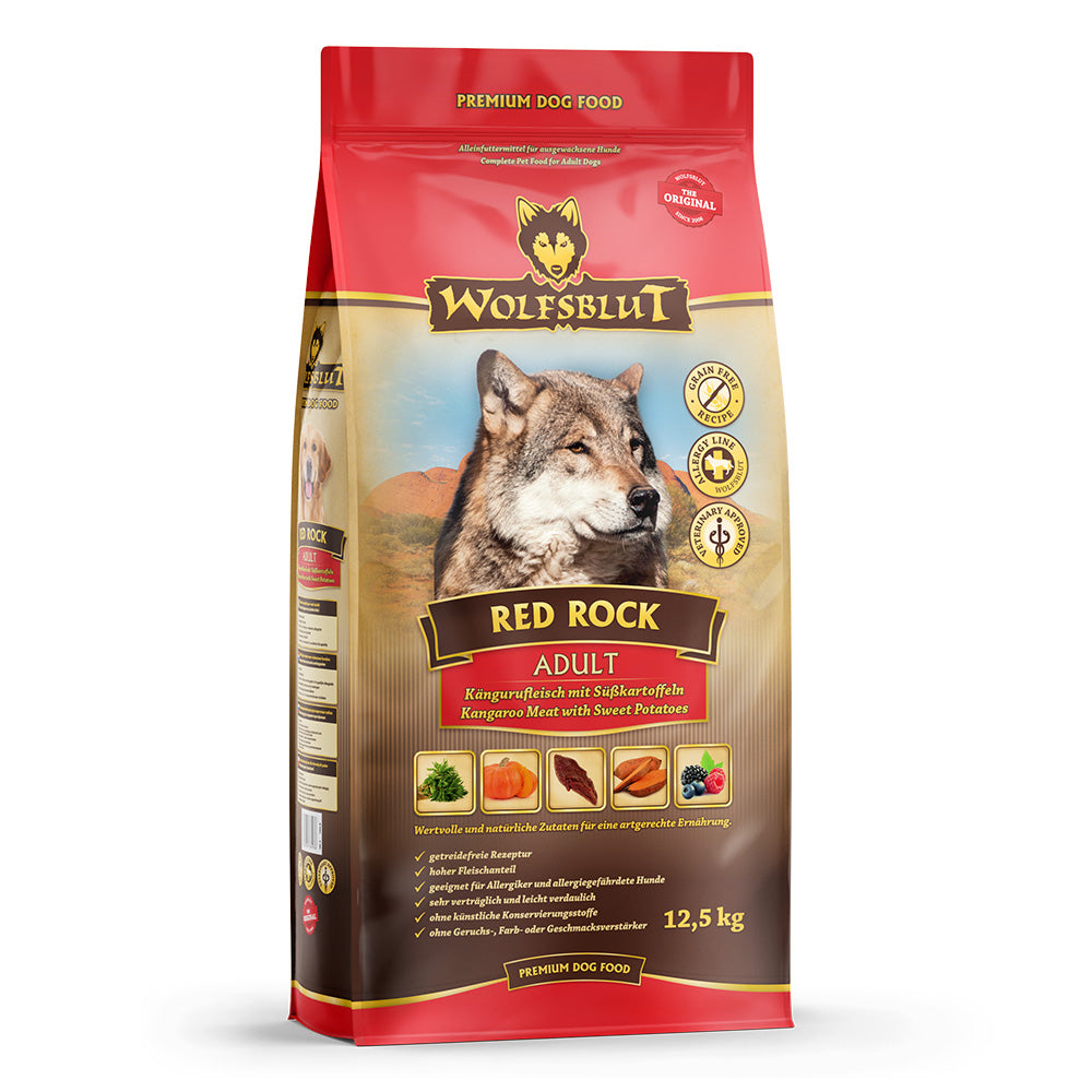 Wolfsblut Red Rock Adult Känguru Kürbis ohne Getreide