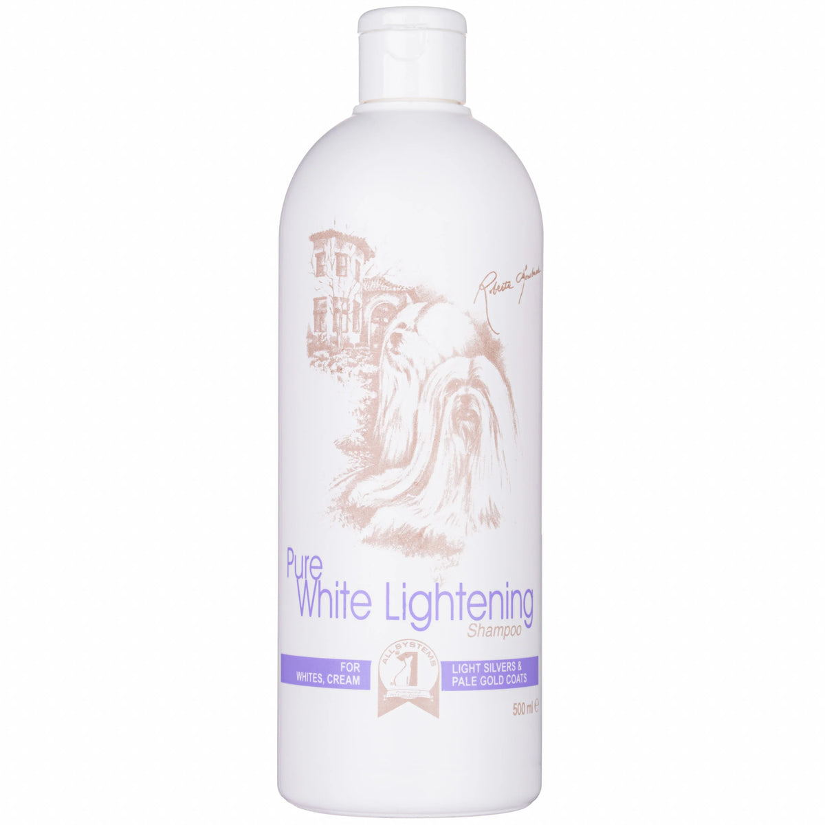 #1 All Systems Pure White Lightening Shampoo – Aufhell-Shampoo für helles Fell