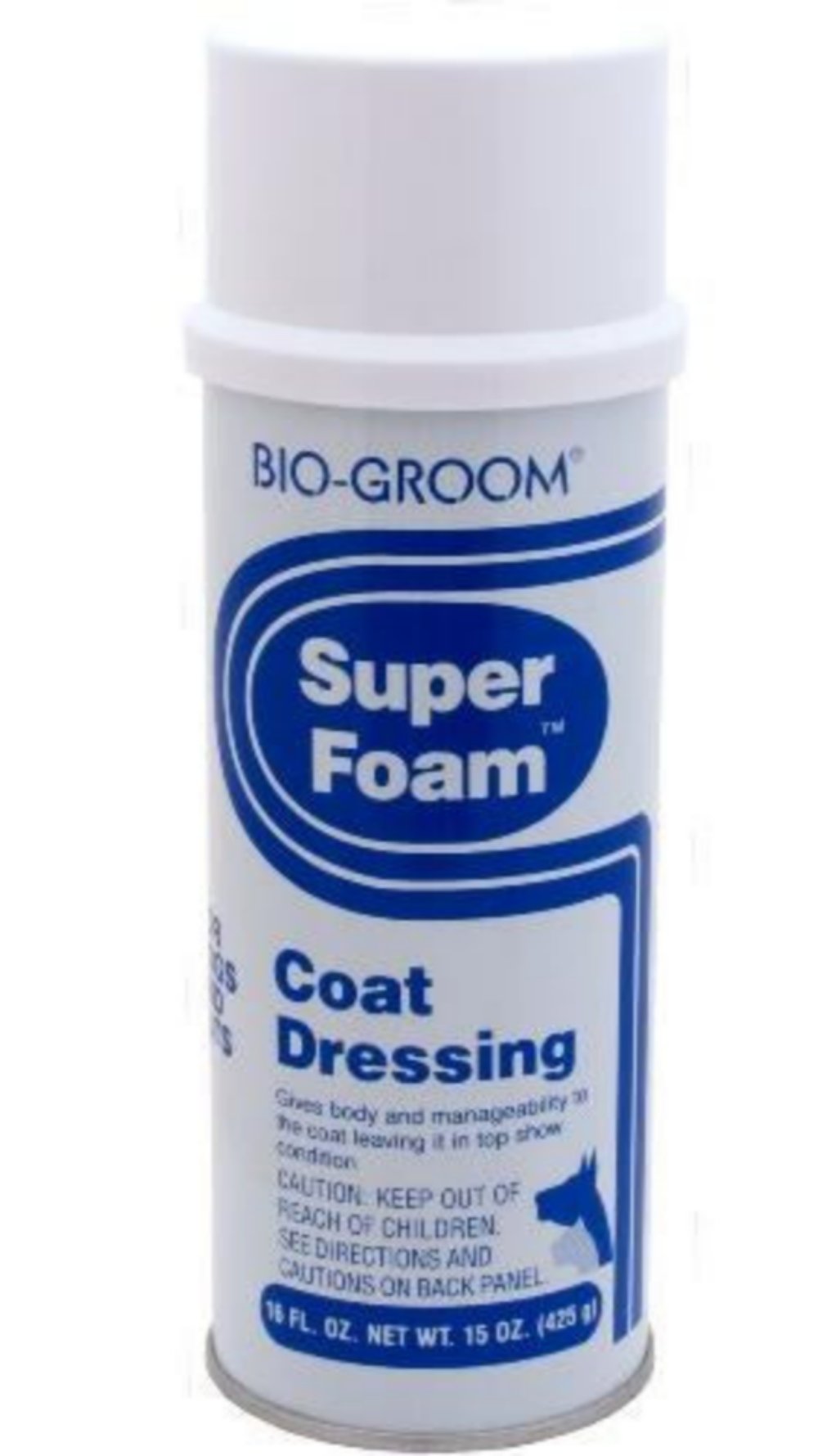 Bio Groom Super Foam Spray 425gr Stylingspray Fellspray Hundepflege Katzenpflege