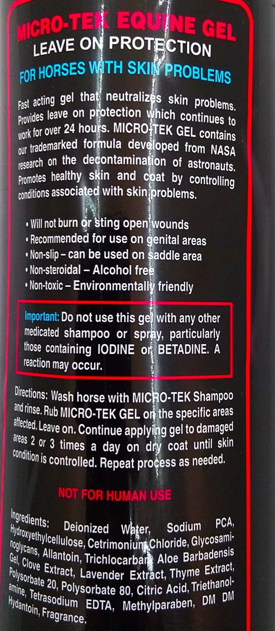 Eqyss, Micro-Tek Medicated Gel – Leave-on-Schutz für Hunde, Katzen und Welpen mit Hautproblemen