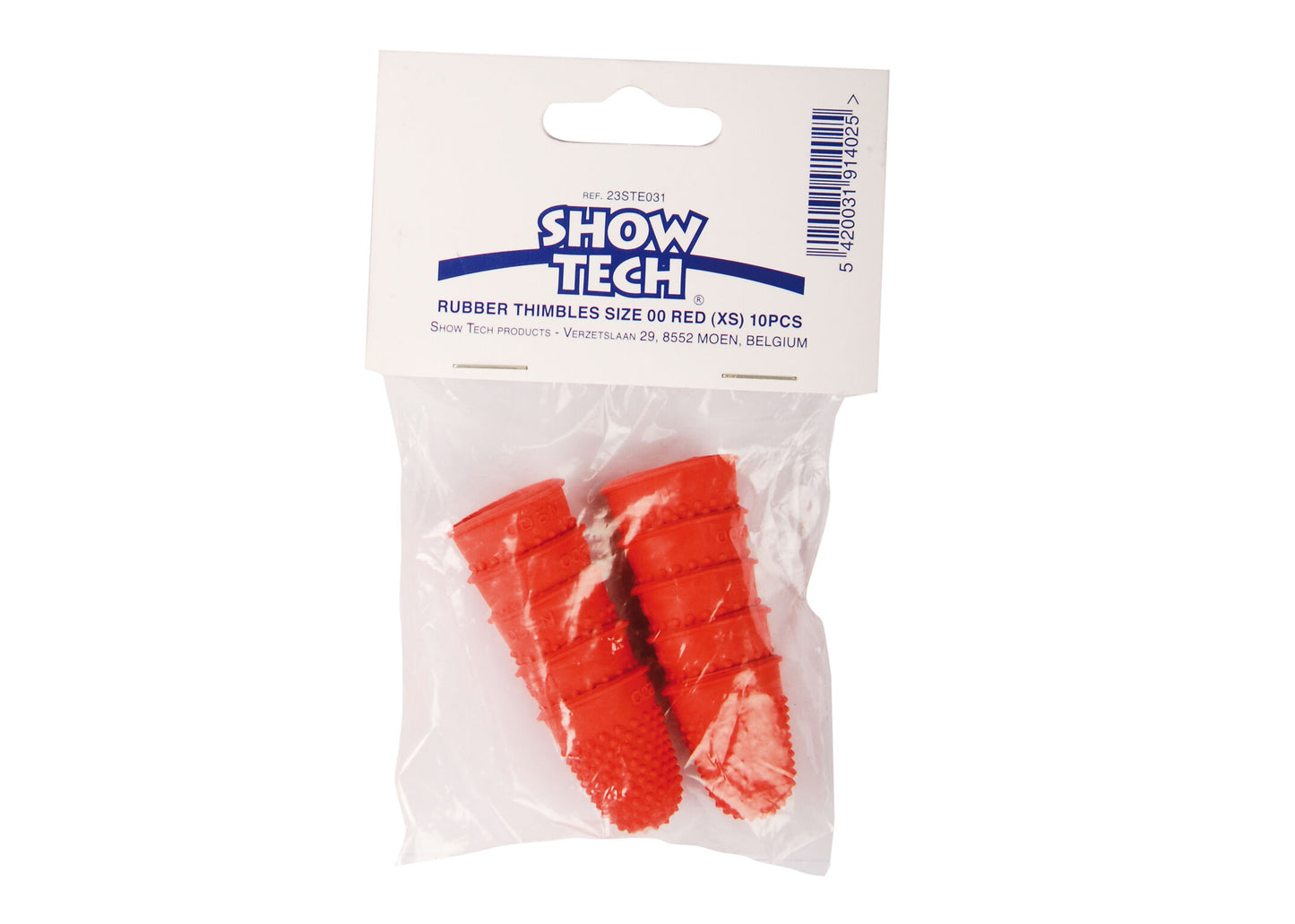 Show Tech Rubber Stripping Thimbles, Gummi-Trimmfingerlinge mit feinen Noppen zum Handtrimmen