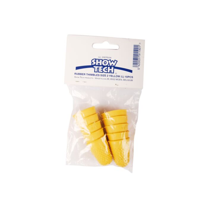 Show Tech Rubber Stripping Thimbles, Gummi-Trimmfingerlinge mit feinen Noppen zum Handtrimmen