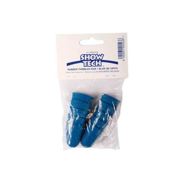 Show Tech Rubber Stripping Thimbles, Gummi-Trimmfingerlinge mit feinen Noppen zum Handtrimmen