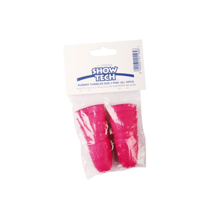 Show Tech Rubber Stripping Thimbles, Gummi-Trimmfingerlinge mit feinen Noppen zum Handtrimmen