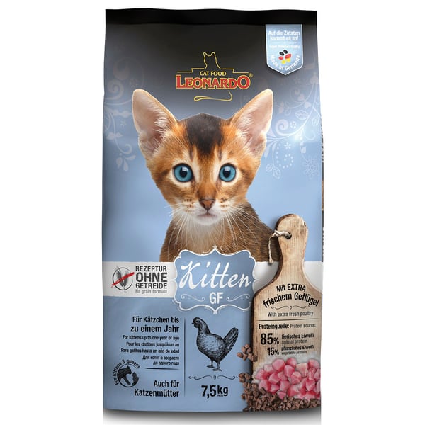 Leonardo Trockenfutter Kitten GF, Fisch und Geflügel