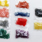 Latex Bands, Top Knot Bands, Hundehaargummis ca. 8mm Durchmesser, verschiedene Farben je 100 Stück