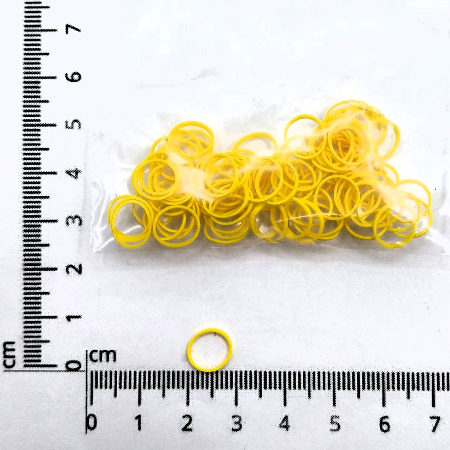 Latex Bands, Top Knot Bands, Hundehaargummis ca. 8mm Durchmesser, verschiedene Farben je 100 Stück
